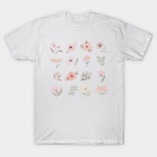 Boho Watercolor Relaxing Calming Flowers Instagram Highlight Icons T-Shirt